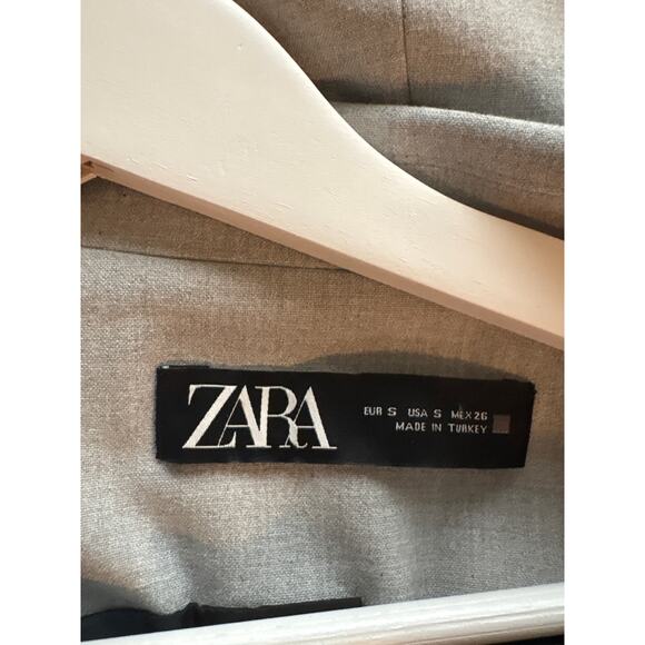 Zara Grey Double Button Collared Menswear Style Vest - Picture 10 of 10